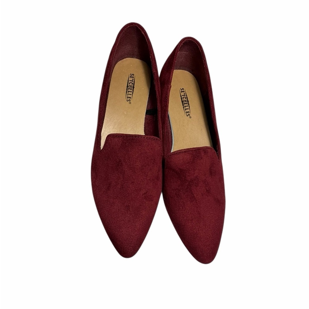 Seychelles Ruby Women's Deep Burgundy Ponted Toe Flats Sz 7.5